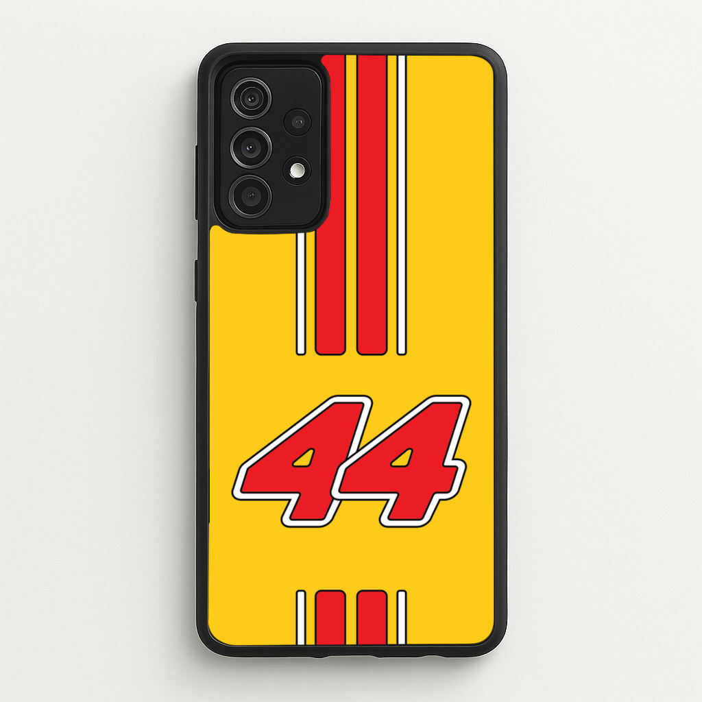 Retro Yellow And Red Hamilton  - F1 Phone Case for Galaxy A52 / A52s