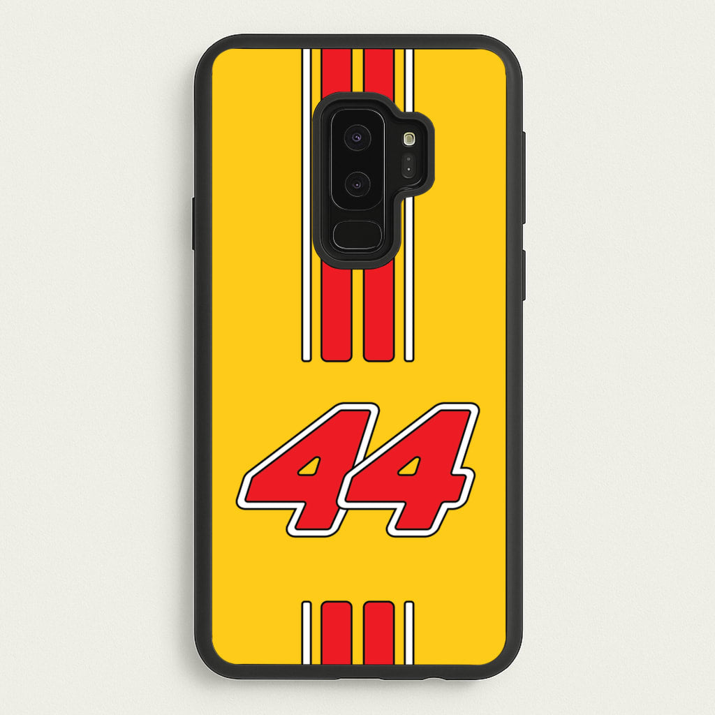Retro Yellow And Red Hamilton  - F1 Phone Case for Galaxy S9 Plus
