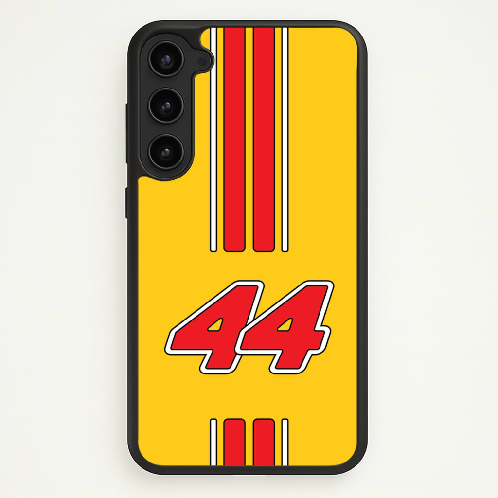 Retro Yellow And Red Hamilton  - F1 Phone Case for Galaxy S23