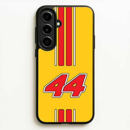 Retro Yellow And Red Hamilton  - F1 Phone Case for Galaxy A56