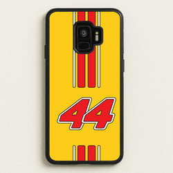 Retro Yellow And Red Hamilton  - F1 Phone Case for Galaxy S9