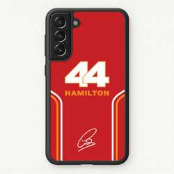 Stripes 44 Hamilton  - F1 Phone Case for Galaxy S21 Plus