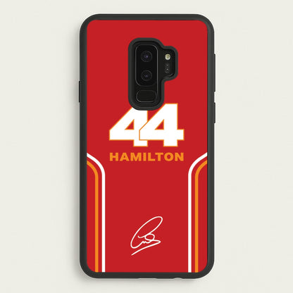 Stripes 44 Hamilton  - F1 Phone Case for Galaxy S9 Plus
