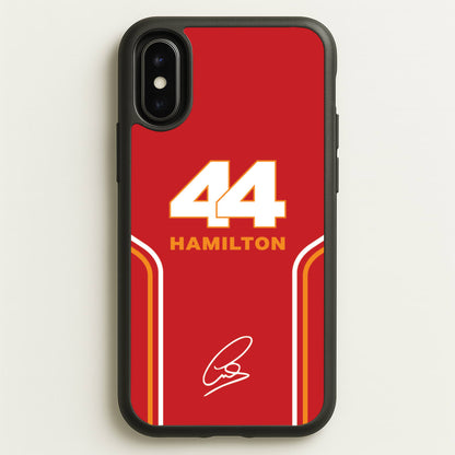 Stripes 44 Hamilton  - F1 Phone Case for iPhone X / XS