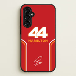 Stripes 44 Hamilton  - F1 Phone Case for Galaxy A54