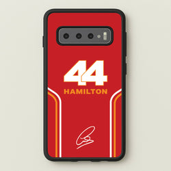 Stripes 44 Hamilton  - F1 Phone Case for Galaxy S10