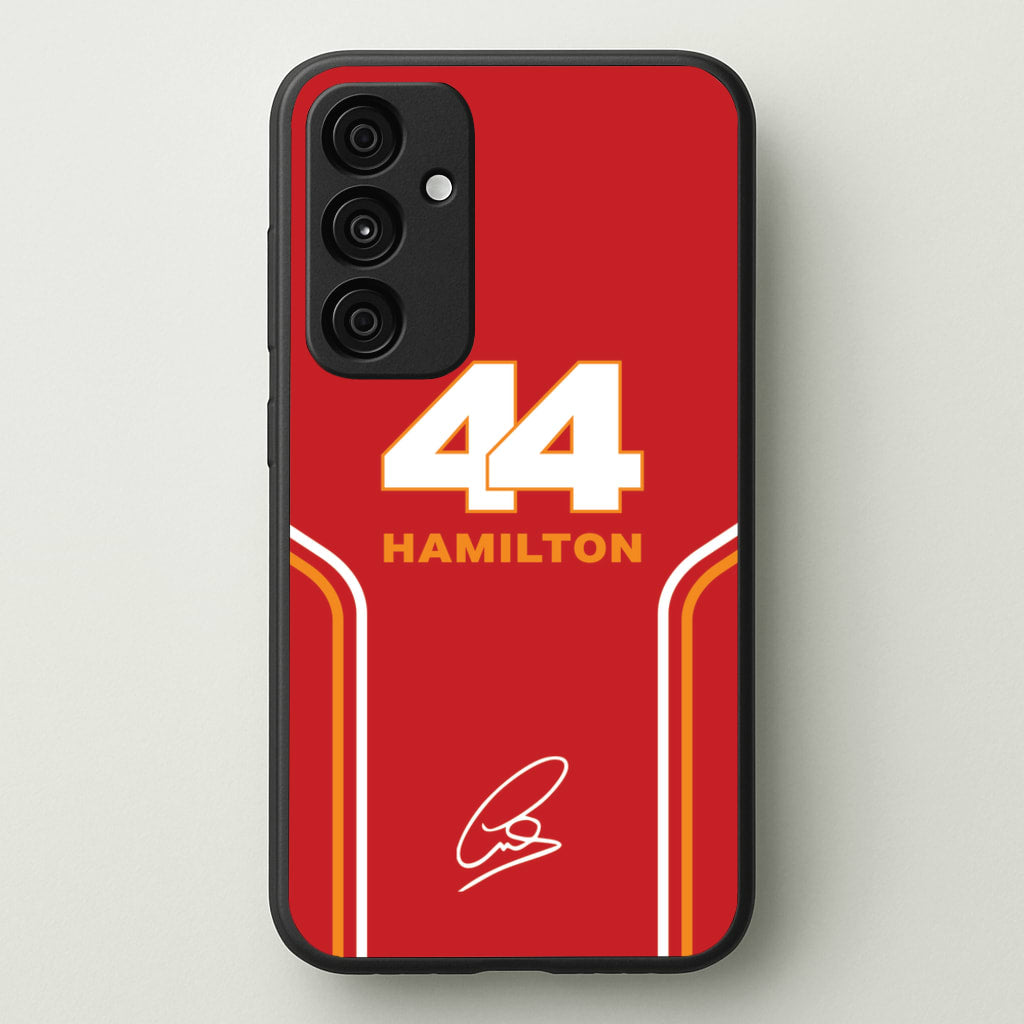 Stripes 44 Hamilton  - F1 Phone Case for Galaxy A35