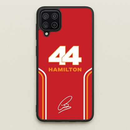 Stripes 44 Hamilton  - F1 Phone Case for Galaxy A12