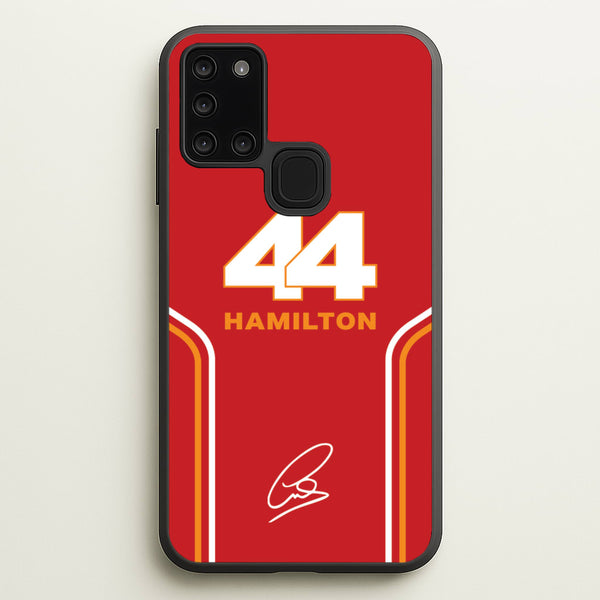 Stripes 44 Hamilton  - F1 Phone Case for Galaxy A21s