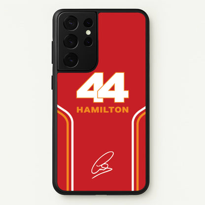 Stripes 44 Hamilton  - F1 Phone Case for Galaxy S21 Ultra