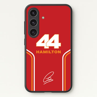 Stripes 44 Hamilton  - F1 Phone Case for Galaxy S24