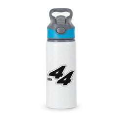Dark Red Retro 44  Active Water Bottle - Blue