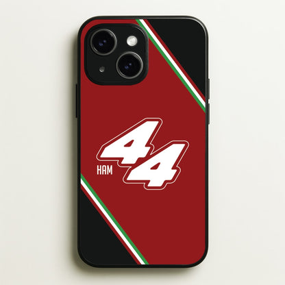 Dark Red Retro 44   - F1 Phone Case for iPhone 15 Plus