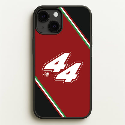 Dark Red Retro 44   - F1 Phone Case for iPhone 13 Mini
