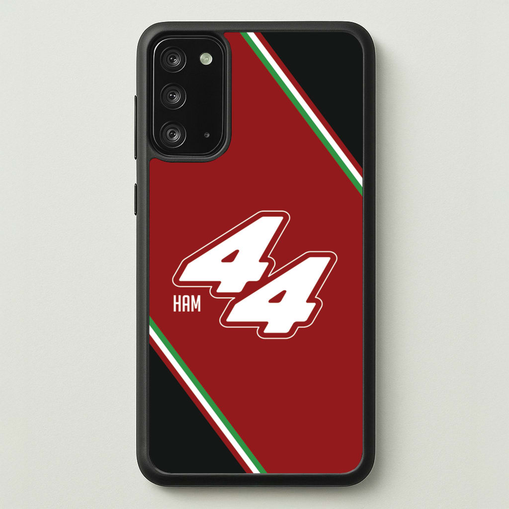 Dark Red Retro 44   - F1 Phone Case for Galaxy Note 20