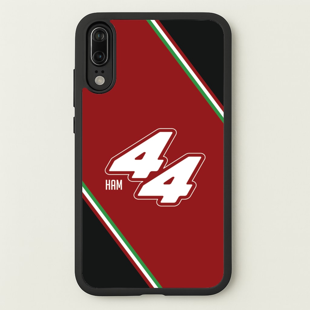 Dark Red Retro 44   - F1 Phone Case for Huawei P20
