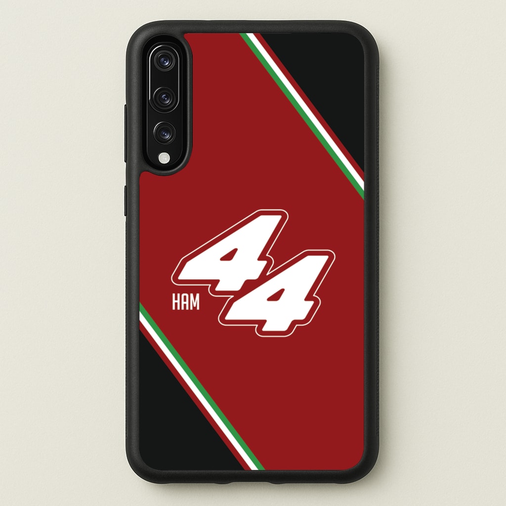 Dark Red Retro 44   - F1 Phone Case for Huawei P20 Pro