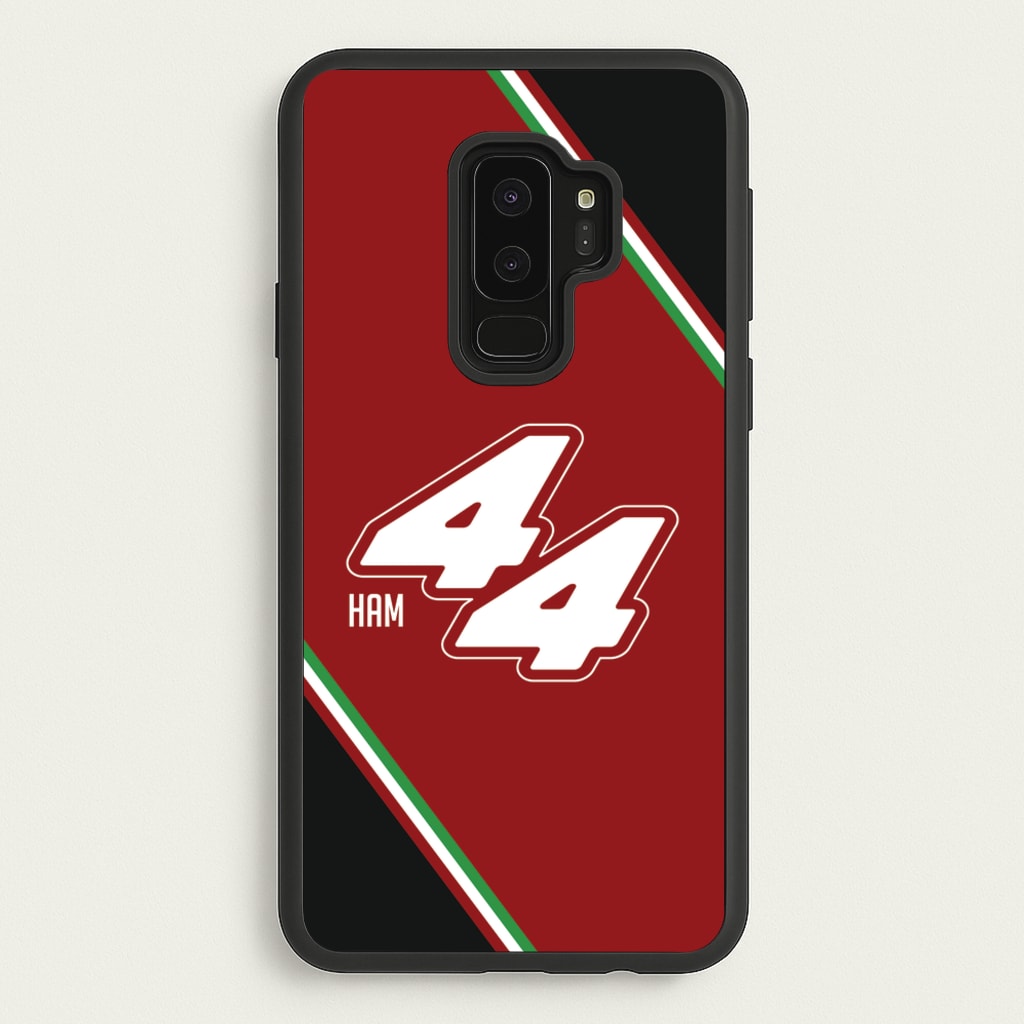 Dark Red Retro 44   - F1 Phone Case for Galaxy S9 Plus