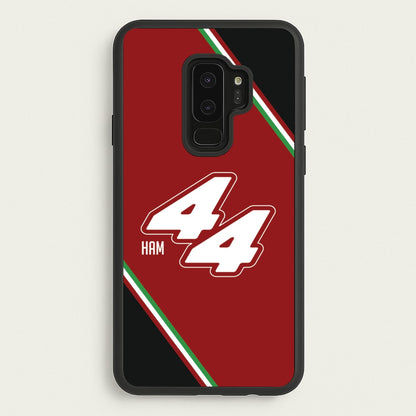 Dark Red Retro 44   - F1 Phone Case for Galaxy S9 Plus