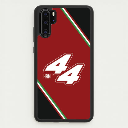 Dark Red Retro 44   - F1 Phone Case for Huawei P30 Pro
