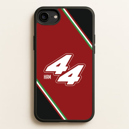 Dark Red Retro 44   - F1 Phone Case for iPhone 6 / 7 / 8 / SE