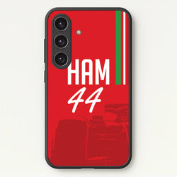 Dark Red Hamilton 44  - F1 Phone Case for Galaxy S24 Plus
