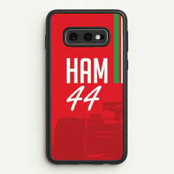 Dark Red Hamilton 44  - F1 Phone Case for Galaxy S10e
