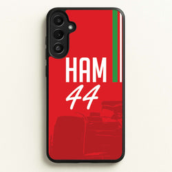 Dark Red Hamilton 44  - F1 Phone Case for Galaxy A34