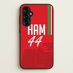 Dark Red Hamilton 44  - F1 Phone Case for Galaxy A54