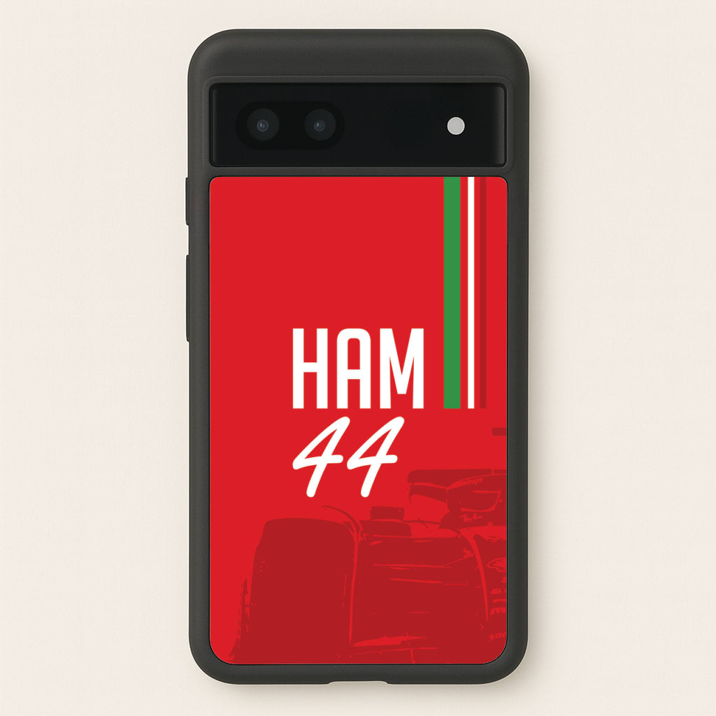 Dark Red Hamilton 44  - F1 Phone Case for Google Pixel 7a