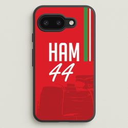 Dark Red Hamilton 44  - F1 Phone Case for Google Pixel 9a