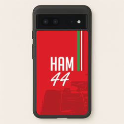 Dark Red Hamilton 44  - F1 Phone Case for Google Pixel 7