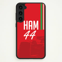 Dark Red Hamilton 44  - F1 Phone Case for Galaxy S23 Plus