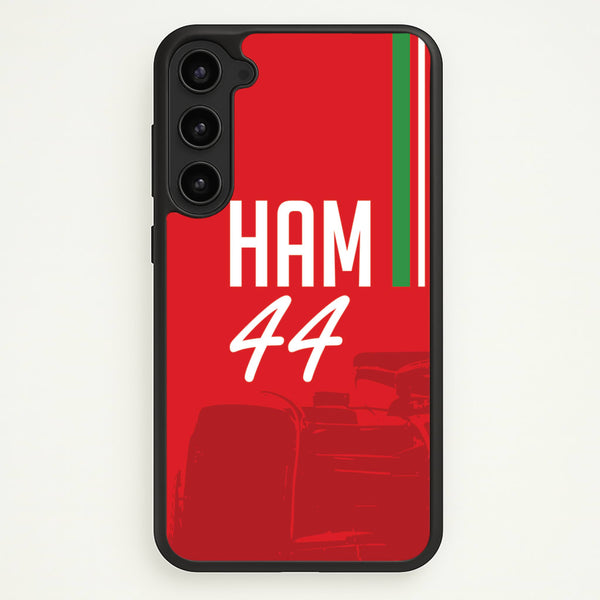 Dark Red Hamilton 44  - F1 Phone Case for Galaxy S23 Plus