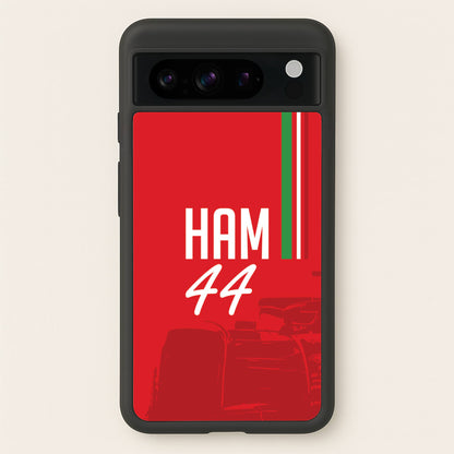 Dark Red Hamilton 44  - F1 Phone Case for Google Pixel 8 Pro