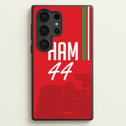 Dark Red Hamilton 44  - F1 Phone Case for Galaxy S25 Ultra