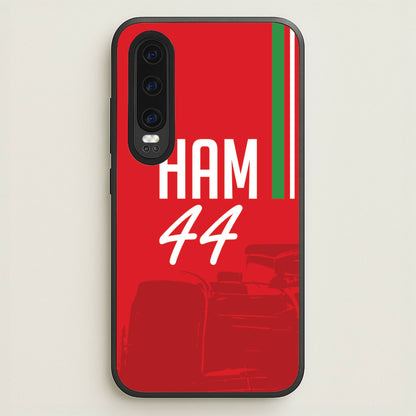 Dark Red Hamilton 44  - F1 Phone Case for Huawei P30