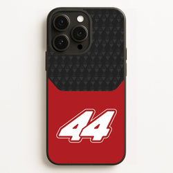 Red And Gray 44  - F1 Phone Case for iPhone 16 Pro Max