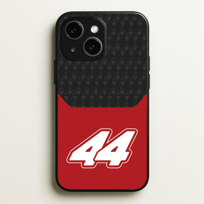 Red And Gray 44  - F1 Phone Case for iPhone 15