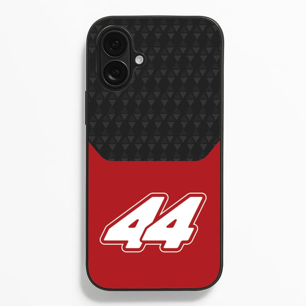 Red And Gray 44  - F1 Phone Case for iPhone 16 Plus