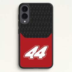 Red And Gray 44  - F1 Phone Case for Galaxy S25 Edge