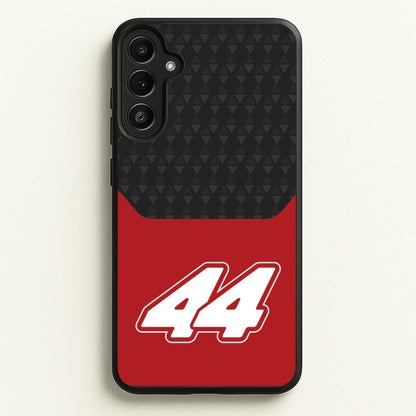 Red And Gray 44  - F1 Phone Case for Galaxy A34