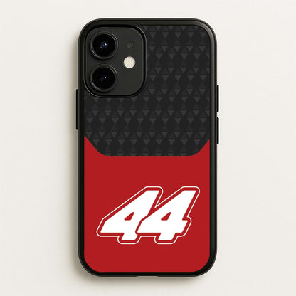 Red And Gray 44  - F1 Phone Case for iPhone 12 Mini