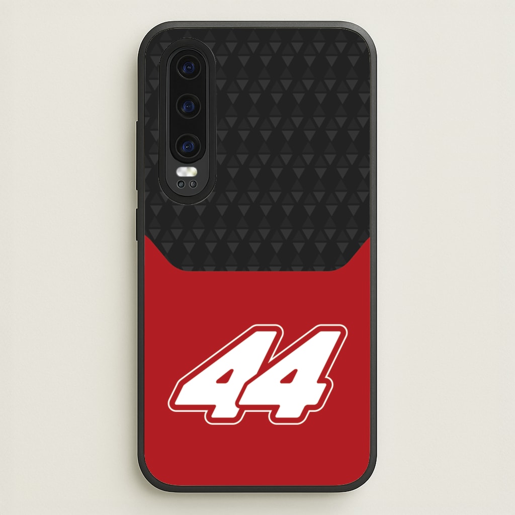 Red And Gray 44  - F1 Phone Case for Huawei P30