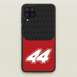 Red And Gray 44  - F1 Phone Case for Galaxy A12