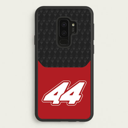 Red And Gray 44  - F1 Phone Case for Galaxy S9 Plus