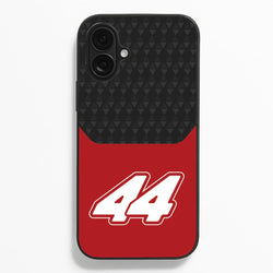 Red And Gray 44 Phone Case
