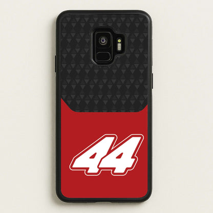 Red And Gray 44  - F1 Phone Case for Galaxy S9