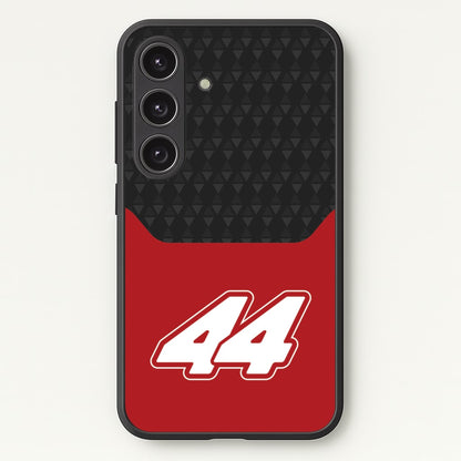 Red And Gray 44  - F1 Phone Case for Galaxy S24FE