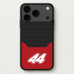 Red And Gray 44 Phone Case for iPhone 17 Pro